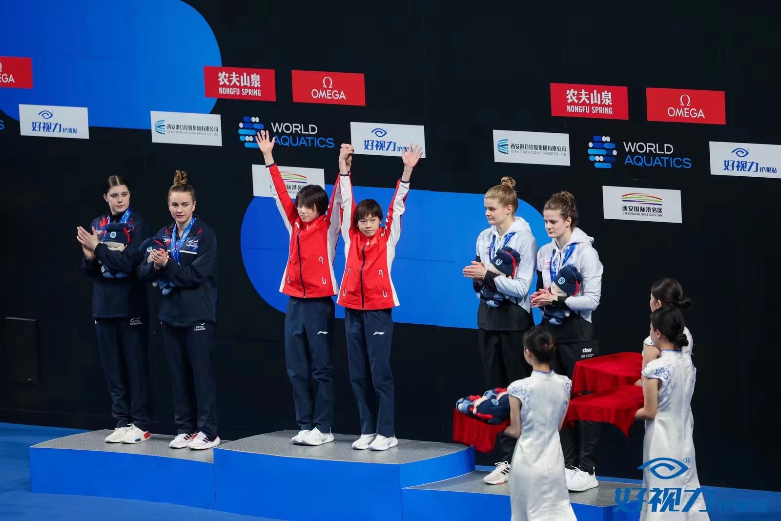 跳水世界杯西安站火熱開賽！中國夢之隊包攬四金！